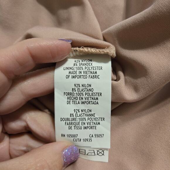 Marina Sequined Lace Gown Blush Baby pink Feminine Mother of the bride Glamorous - Picture 13 of 13